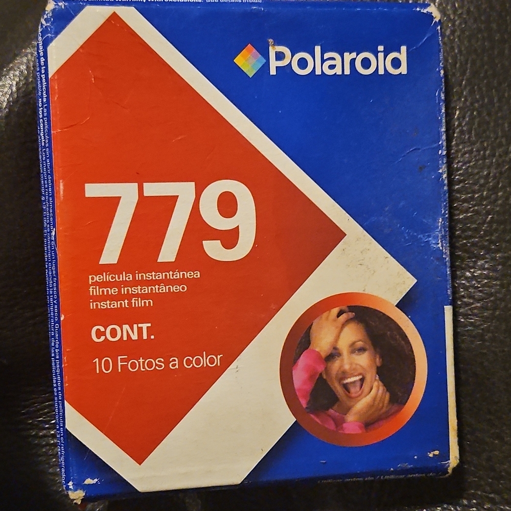 2 Packs Of Polaroid Instant Film Box with Blue and Red Accents